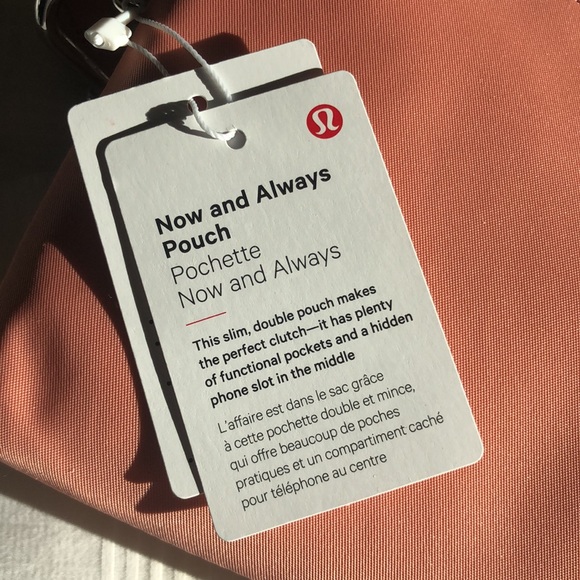 NWT Lululemon Now and Always Pouch Wrist Clutch Pink Savanna - Picture 4 of 13